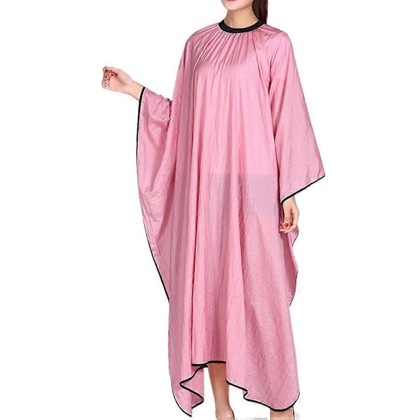 Utsökt Frisörkappa Praktisk Klippkappa Hårklippningskappa Hårklippningsförkläde för Män Kvinnor (Rosa)