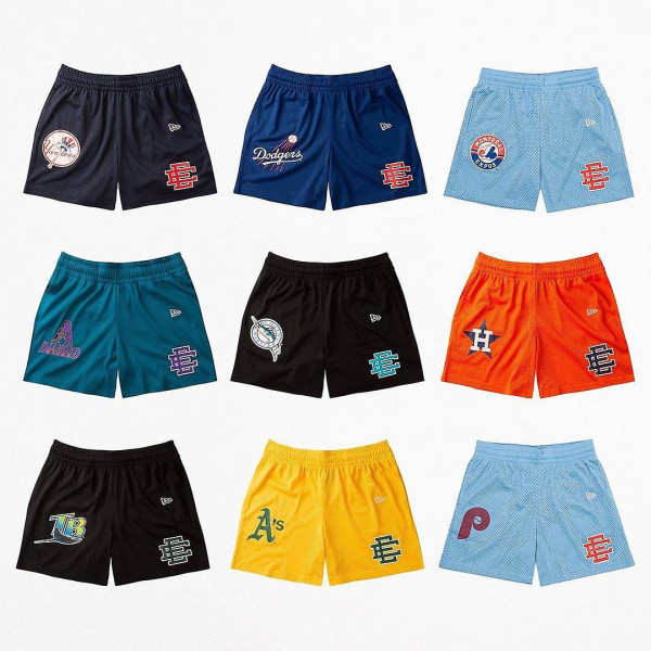 Eric Emanuel EE Basic Shorts för män gymshorts Board Shorts orange H 2XL