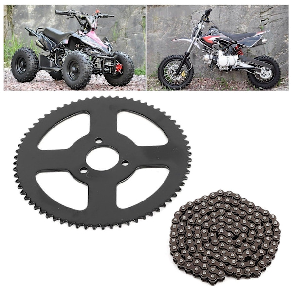 25H Kedja 144 Länkar Vevaxel 2-taktsaxel för Elektrisk Minimoto Pocket Bike ATV Quad Tillbehör
