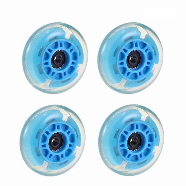 4 stk. 72 mm LED Skate Hjul Inline Rulleskøjtehjul til Udendørs Udskiftning (Tilfældig Farve)
