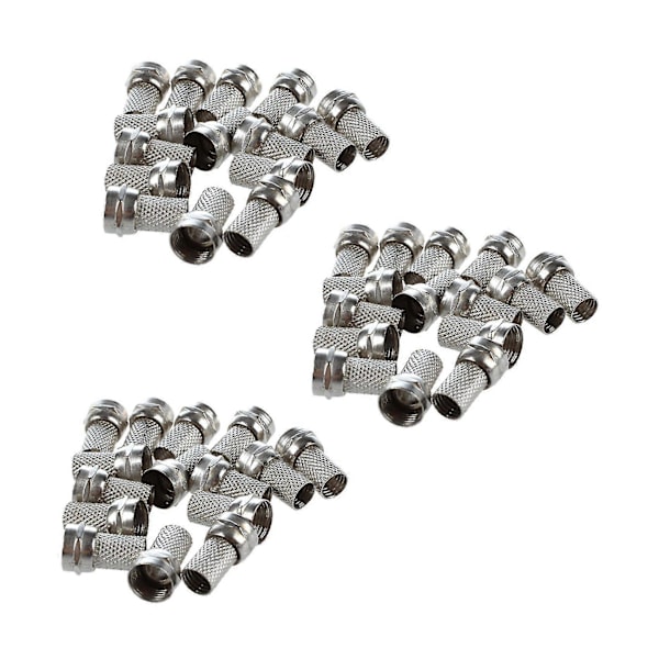 45 st Rg6 F-typ Twist-on Koax Koaxialkabel Rf Kontakt Hane För Övervakningskamera