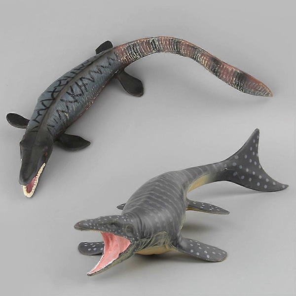 1 st Plast Dinosauriemodell Simulering Juraperioden Dinosauriemodell Verklighetstrogen Tylosaurus Leksak Forntida Tylosaurus Skrivbordsdekoration