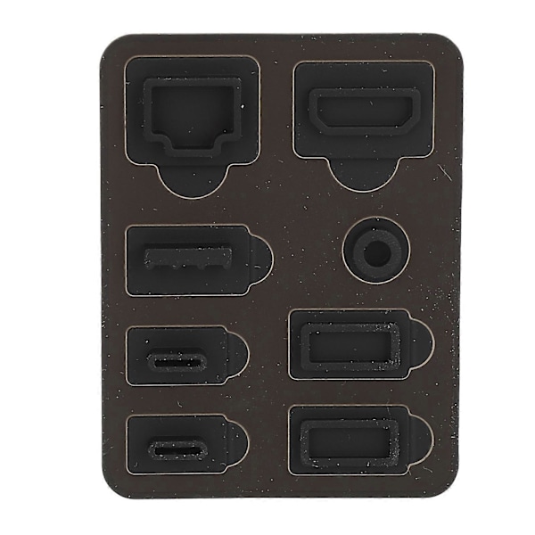 Silikonstøvplugger for spillkonsoll, profesjonelt USB HD Multimedia Interface LAN-støvpluggdekselsett for PS5 SLIM spillkonsolltilbehør