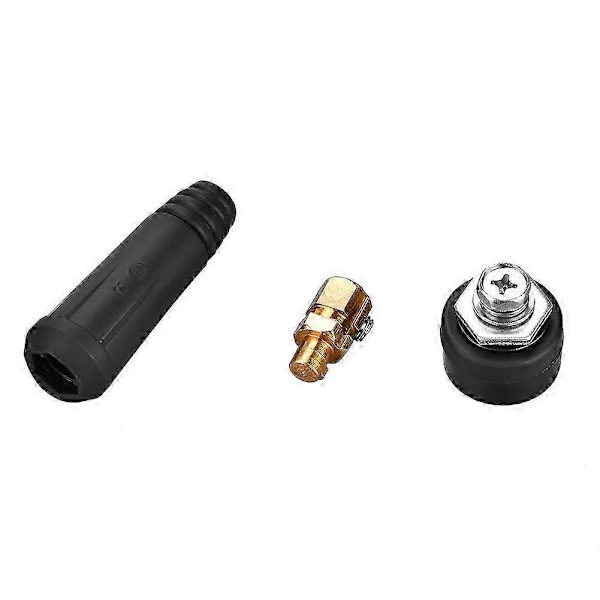 1 stk. DKJ10-25 Sort Europæisk Stil Svejsningskabel Hurtigkobling Adapter