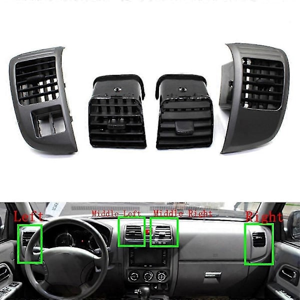 Bil Dashbord Luft A/C Uttak Ventilmontering For Great Wall Wingle 3 Wingle 5 Dashbord Ventil Luftdyse