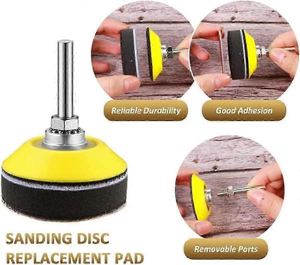 Poleringsslipeputer, 50 mm 5 Drillputer, 1/4\" Drillbit