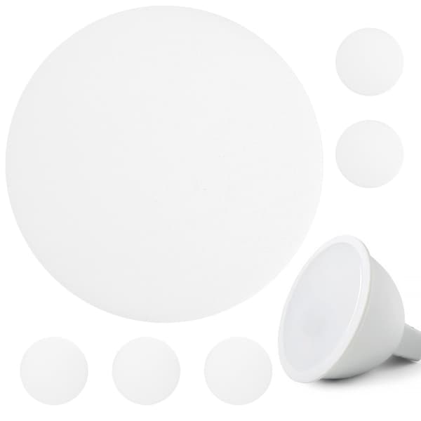 6 stk. Lampeskærm Diffusorer Lys Diffuser Ark Downlight Lampeskærme Lysekrone Lysdæksler Lampeskærme 5 tommer