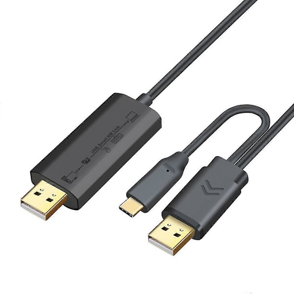 Usb2.0 Computer Datakopieringskabel Han Til Han Computer Dataoverførsel Type-c
