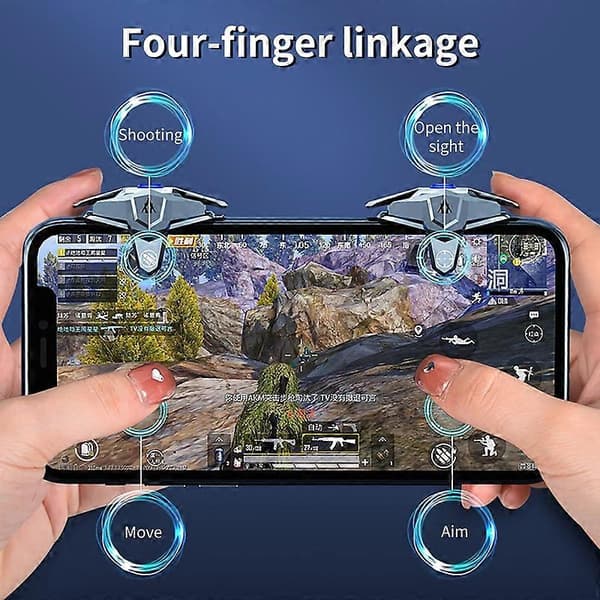 1 Par JS66 Gaming Trigger Hurtig Respons Lang Standbytid Universal Videospil Ekstern Telefon Gaming Gamepad til iPhone