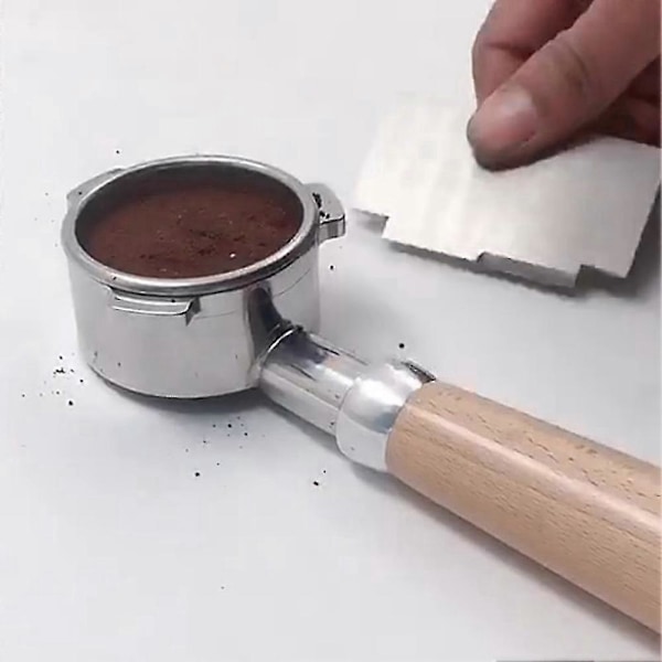 Kaffe Tamper 53mm Pulverskraber 304 Rustfrit Stål Kaffedispenser Kaffepulverskraber Kaffe