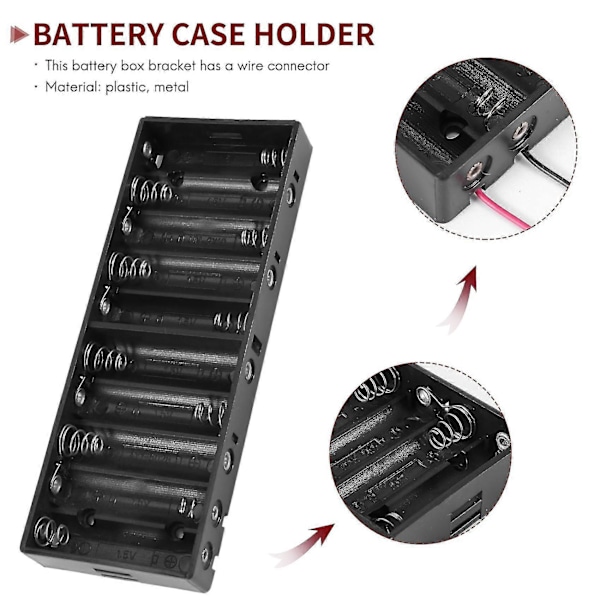 S Batterier H Boks For 10 X 1.5v Aa