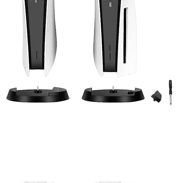 Pystyteline Playstation 5 Ps5 -konsolille 2 in 1 Pelikonsolin pystytelineen pohjan korvaava CD