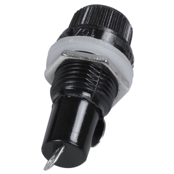 10kpl 10a Ac 250v 5mm X 20mm Paneeliin Asennettava Muovinen Sulakepidin Pistorasia