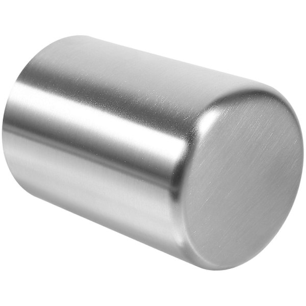 Tandborstmugg i rostfritt stål Vattenmugg Dryckesmugg Ölmugg för hemmafest Resor (Silver, 300ml)