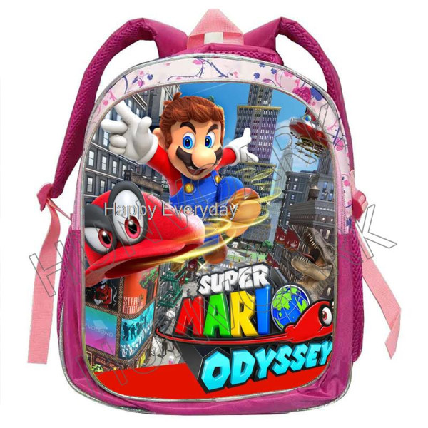 Princess Peach Skolväska Tecknad Söt Förskola Barn Skolväska Beige