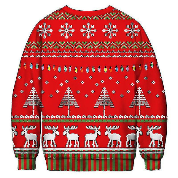 Unisex jultröja 3d printed rolig tröja Size L XL
