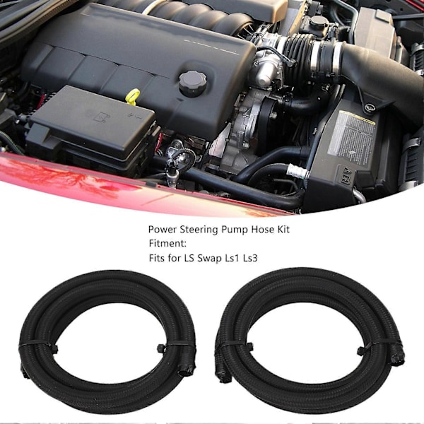 Universell Servostyrningspump Slangkit 551082 Lågtrycksretur Swap-ledning för LS Swap Ls1 Ls3