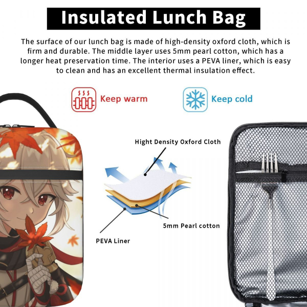 Isolerad lunchväska för damer Anime Spel Kylväska Isolerad Lunchlåda style 16