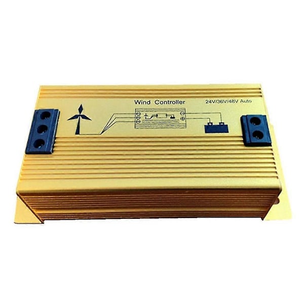 Vindturbinkontroller 24v/36v/48v 600/800/1000w Automatisk Laddning Vindgenerator Laddningsregulator, Guld