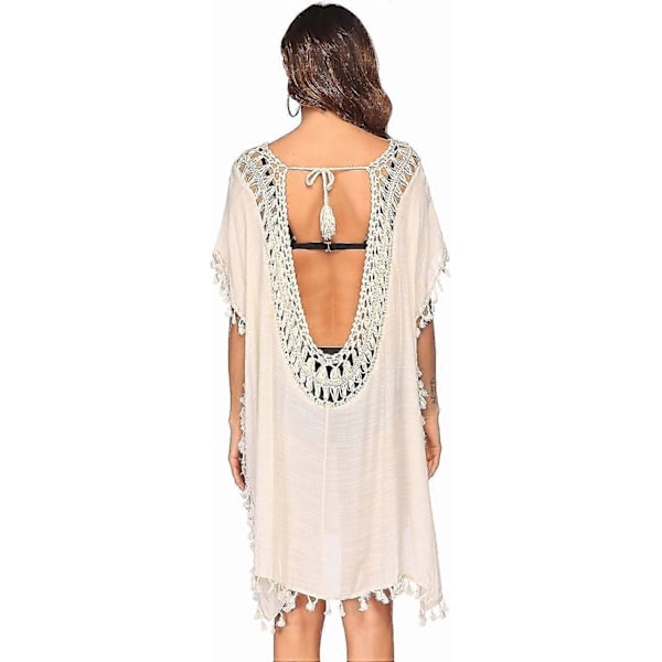 Badedragt Cover Up Dame Badedragt Kjole Plus Size Sexet Bikini Strand Tunika Top Sommer B yellow S
