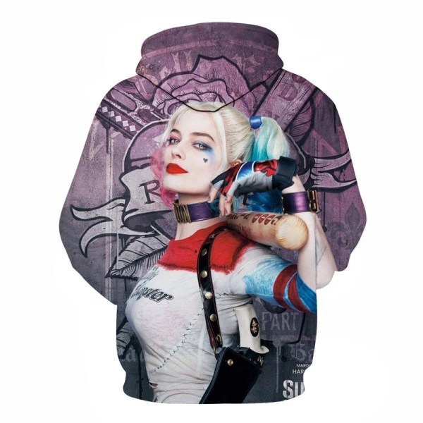 3D-tryckt mode för män och kvinnor, långärmad ytterkläder, streetwear, O-ringad tryckt hoodie style 1 4XL