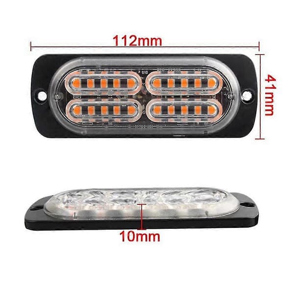 4st 20led Stroboskop 12v Strobe 4 I 1 Bil Varningsljus Blinkande