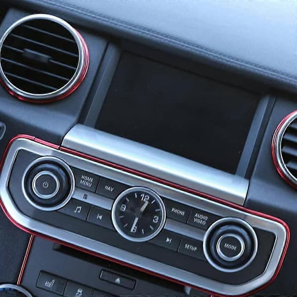 Bil Navigation GPS Skærm Under Panel Cover Trim Sticker Tilbehør Til Discovery 4 2008-2016 (sølv)
