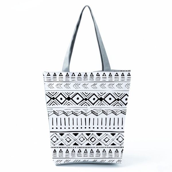 Håndtasker til Kvinder, Øko Genanvendelig Etnisk Stil Farverigt Geometrisk Mandala Mønster Bærbar 2022 Skuldertasker Shopper Tote Damer style 14
