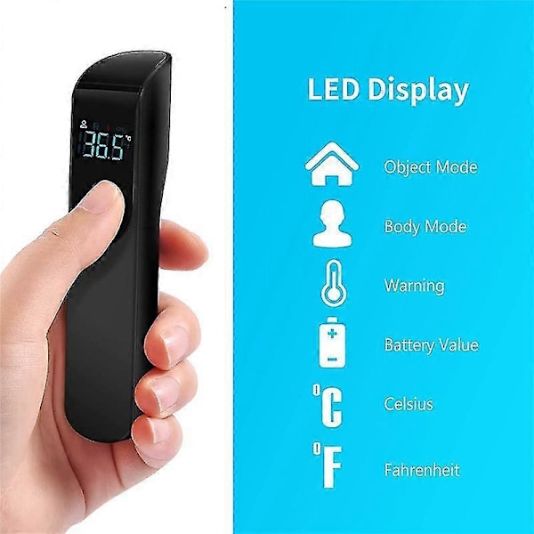 Pandetermometer, 3 i 1 Digital LCD Display, Feberalarm, Præcis Læsning Og Hukommelsesfunktion
