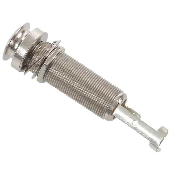10 st Gitarr Pickup Endpin Utgång Jack Nickel Remlås Krom