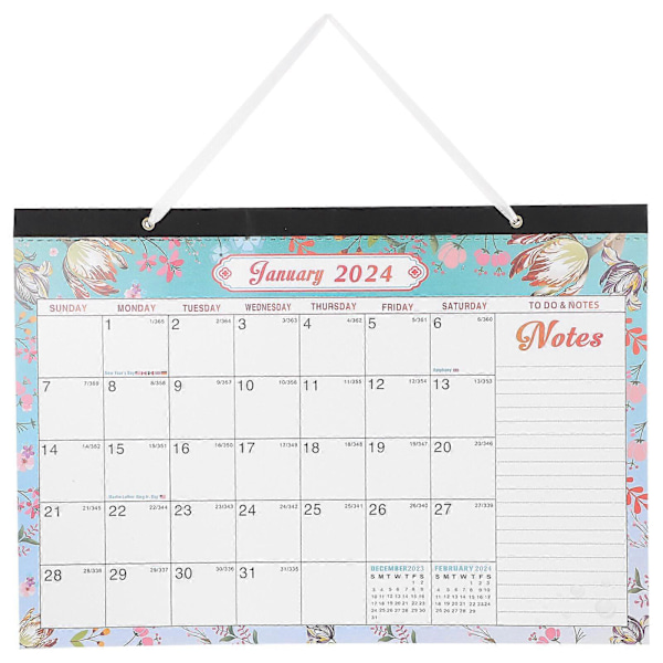 Väggkalender Engelsk Kalender Månadskalender Väggkalender Hushållskalender