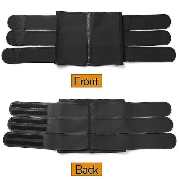 Tflycq Slankende Kroppsformende Midjetrener Magekontroll Girdle Korsettbelter Black 3XL