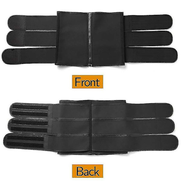Tflycq Slimmande Kroppsformare Midjeträning Magekontroll Gördlar Korsettbälten Black 2XL