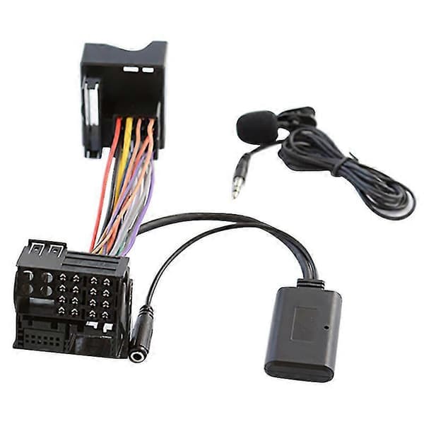 Bil Bluetooth 5.0 Aux-kabel Mikrofon Handsfree Mobiltelefon Samtal Adapter För 6000 Cd Mond