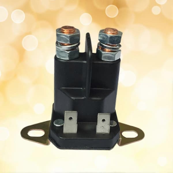 12V Startrelæ On/Off Bil Auto Strømafbryder Plastik Dobbelt Batteri Isolator til Gaffeltruck Engineering 334 (Sort)