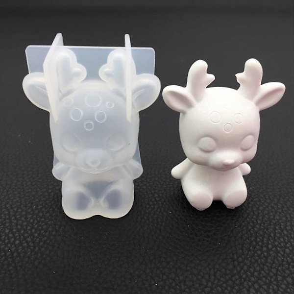 Hirvi Muotti 3D Käsityötyökalu DIY Kestävä Silikonimuotti Keittiötarvike