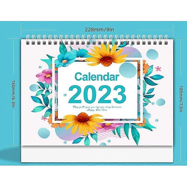 2023 S Skrivbordskalender, 22,9 cm X 18,5 cm, För Och Izing Eller