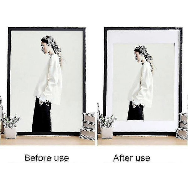10 stycken bildpassepartouter, vita fotoramspassepartouter A4 bildpassepartouter för 6 x 8 tums bild