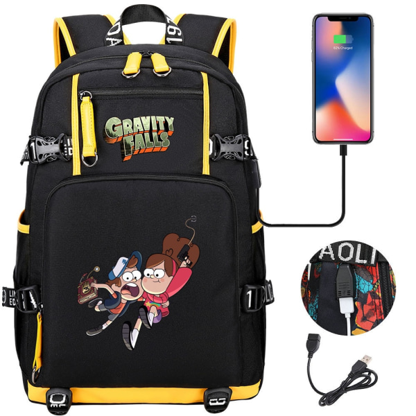 Disney Gravity Falls Ryggsäck Girls Boys School Bag Large Capacity Bag style 3