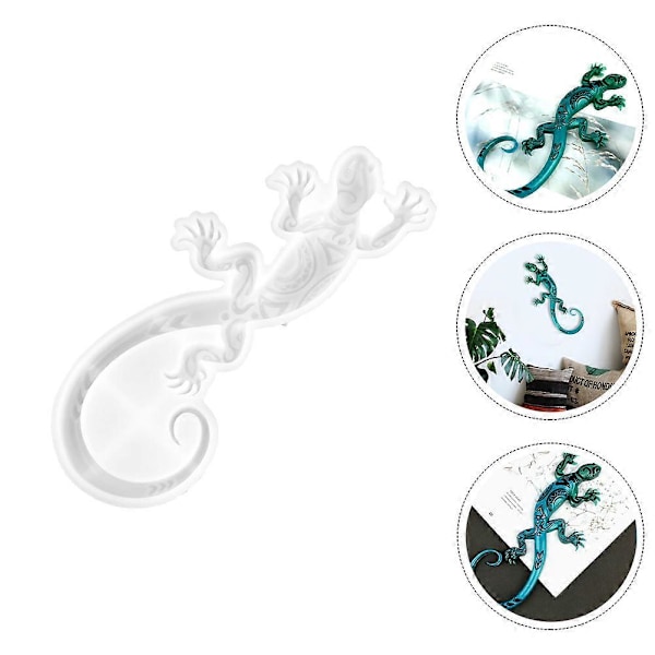 3D Gecko Formet Resin Form DIY Hjemmevægs Ornament Form Silikone DIY Form