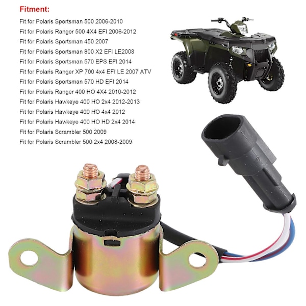 Starter Relæ Solenoid 4012001 Udskiftning Passer til Polaris Sportsman/Ranger/Scrambler/Hawkeye