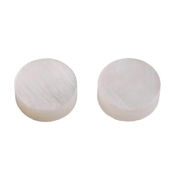 Vit Pärlemor Skal Prick Inlägg Tillverkare 6mm För Gitarr Greppbräda (20-pack)