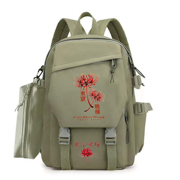 Anime Tokyo Ghoul Spider Lily Tonårsskolväska för Flickor Pojkar Ryggsäck Kanekiken Manga Skolryggsäck för Högskolestudenter Plecak Mochila 3