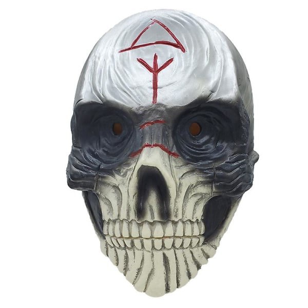 Halloween Skräck Bloody Warrior Skull Mask Cs Game Latex Headwear Cosplay Party Mask Maskerad Prop