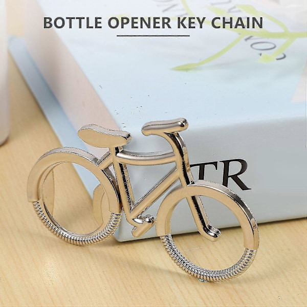 20 st/lot Metall Ölflasköppnare Söt Cykel Nyckelring Nyckelringar För Flasköppnare Gåva Till