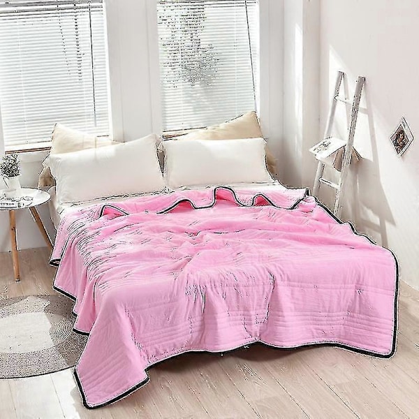 Erittäin viilentävä peitto täysikokoisille ja yhden hengen sängyille, erittäin pehmeät pestävät peitot Pink 100x150