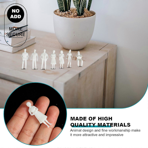 50 STK. Umalede Personmodel Sandbord Landskab Miniature Personmodel