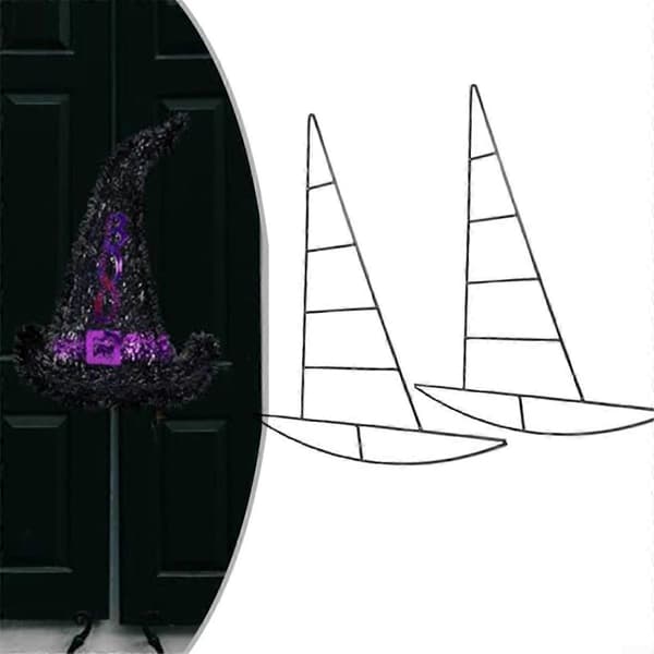 2 STK Halloween Græskar/Heksehat Metaltråd til Jule DIY Håndværk