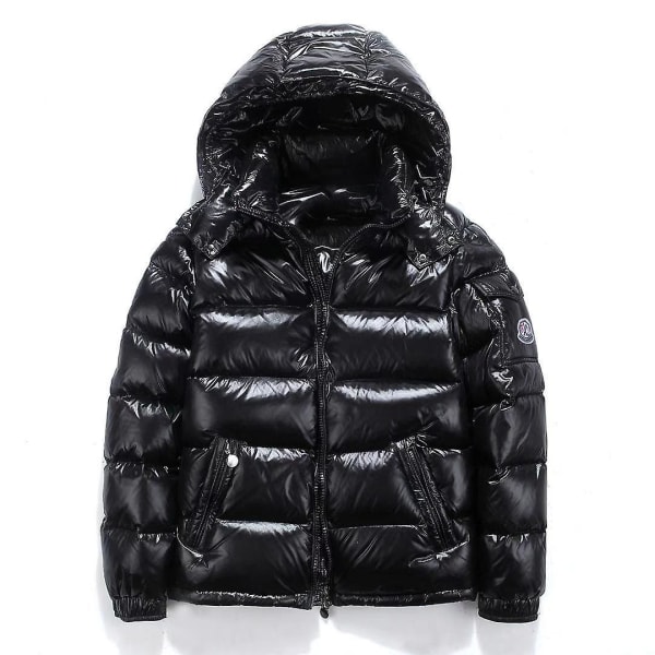 Kort dunjakke til mænd og kvinder, tyk hætte, løs koreansk stil til par Red XXL