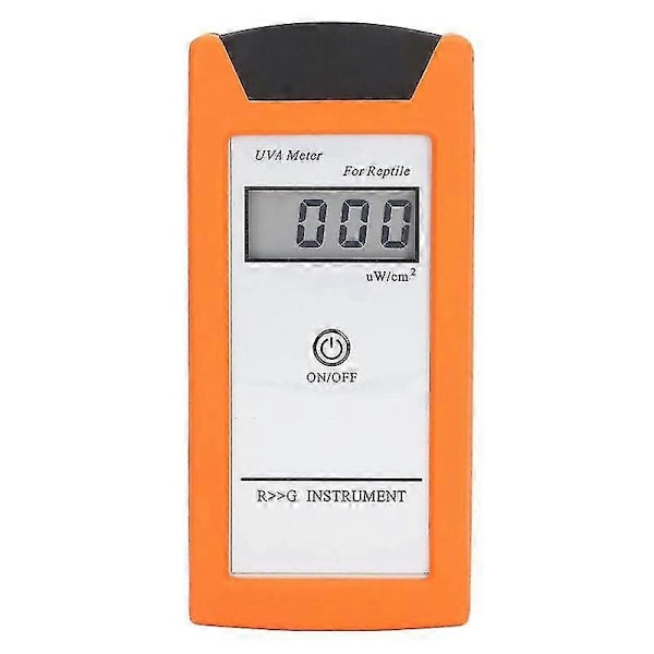 Reptil UV-indeksmåler, 01999 W/cm UV Er 3.5-bit LCD UVA Solcellelampe For Krypdyr